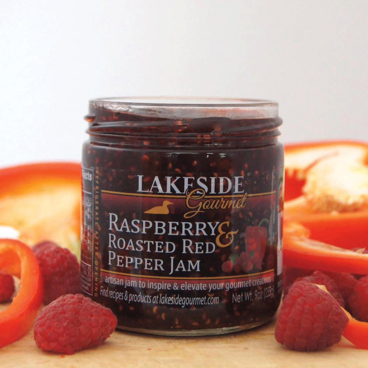 Raspberry & Roasted Red Pepper Jam (2 & 4 packs)
